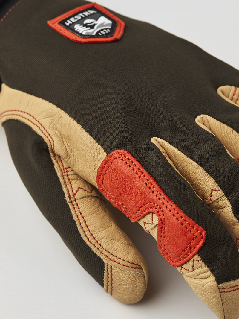 Hestra Ergo Grip Active Glove in Deep Forest/Natural Brown-6